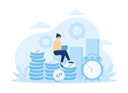 پیش‌نمایش فایل time-is-money-for-business-profit-10405340 از پک تحلیل سرمایه گذاری