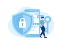 پیش‌نمایش فایل message-encryption-key-on-the-phone-11657343 از پک سیستم امنیت داده
