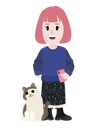 پیش‌نمایش فایل lady-with-cat-2671517 از پک GEE! ME