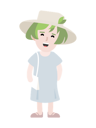پیش‌نمایش فایل lady-with-hat-2671506 از پک GEE! ME
