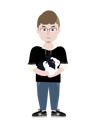 پیش‌نمایش فایل man-with-rabbit-2671541 از پک GEE! ME