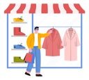 پیش‌نمایش فایل man-doing-window-shopping-7056730 از پک خرید