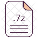 پیش‌نمایش فایل 7z-file-extension-document-filetype از پک پسوند فایل، جلد ۱