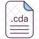 پیش‌نمایش فایل cda-file-document-extension-filetype از پک پسوند فایل، جلد ۱