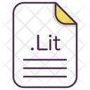پیش‌نمایش فایل lit-file-document-extension-filetype از پک پسوند فایل، جلد ۱