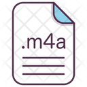 پیش‌نمایش فایل m4a-file-extension-document-filetype از پک پسوند فایل، جلد ۱
