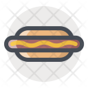 پیش‌نمایش فایل hotdog-5 از پک اپلیکیشن گرد غذا و نوشیدنی با خط ضخیم