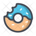 پیش‌نمایش فایل donut-16 از پک اپلیکیشن غذا و نوشیدنی با خط ضخیم