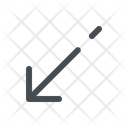 پیش‌نمایش فایل down-left-arrow-3182140 از پک پیکان، جلد ۲