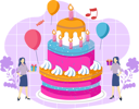 پیش‌نمایش فایل birthday-cake-7292450 از پک تولد