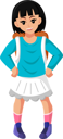 پیش‌نمایش فایل adventurous-little-girl-8214806 از پک شخصیت کودکان