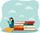 پیش‌نمایش فایل girl-reading-book-8534186 از پک روز جهانی کتاب