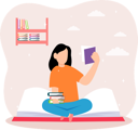 پیش‌نمایش فایل girl-reading-book-8534221 از پک روز جهانی کتاب