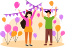 پیش‌نمایش فایل couple-celebrating-birthday-party-7192958 از پک جشن تولد