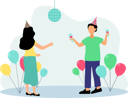 پیش‌نمایش فایل couple-celebrating-birthday-party-7193017 از پک جشن تولد