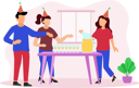 پیش‌نمایش فایل friends-doing-birthday-party-7193010 از پک جشن تولد