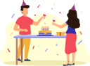 پیش‌نمایش فایل couple-in-birthday-party-7192971 از پک جشن تولد