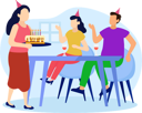 پیش‌نمایش فایل friends-doing-birthday-party-7192976 از پک جشن تولد