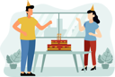 پیش‌نمایش فایل celebrate-birthday-by-cake-cutting-7193356 از پک جشن تولد