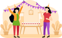 پیش‌نمایش فایل girls-celebrating-birthday-party-7193360 از پک جشن تولد