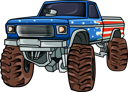 پیش‌نمایش فایل the-big-monster-truck-car-8194568 از پک کامیون هیولا