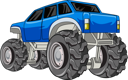 پیش‌نمایش فایل the-blue-monster-truck-8380318 از پک کامیون هیولا
