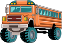 پیش‌نمایش فایل big-school-bus-8379758 از پک کامیون هیولا