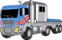 پیش‌نمایش فایل american-big-truck-8379590 از پک کامیون هیولا
