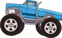 پیش‌نمایش فایل blue-monster-truck-8360906 از پک کامیون هیولا