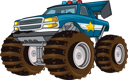 پیش‌نمایش فایل police-big-truck-8360905 از پک کامیون هیولا