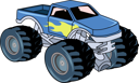 پیش‌نمایش فایل the-blue-big-truck-8360901 از پک کامیون هیولا