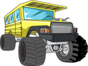پیش‌نمایش فایل classic-monster-truck-8359652 از پک کامیون هیولا