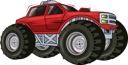 پیش‌نمایش فایل red-monster-truck-8359644 از پک کامیون هیولا
