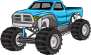 پیش‌نمایش فایل blue-big-monster-truck-off-road-vehicle-8357776 از پک کامیون هیولا