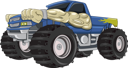 پیش‌نمایش فایل the-big-monster-truck-car-8357771 از پک کامیون هیولا