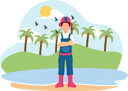 پیش‌نمایش فایل man-on-vacation-8784846 از پک سرگرمی‌های آخر هفته