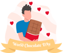پیش‌نمایش فایل boy-with-chocolate-8809306 از پک روز جهانی شکلات