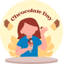 پیش‌نمایش فایل girl-eating-chocolate-ice-cream-8809307 از پک روز جهانی شکلات