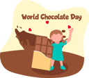 پیش‌نمایش فایل girl-with-chocolate-8809312 از پک روز جهانی شکلات