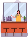 پیش‌نمایش فایل female-cafe-owner-7233084 از پک کافه