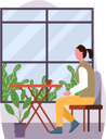 پیش‌نمایش فایل girl-in-cafe-7233083 از پک کافه