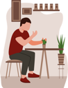 پیش‌نمایش فایل man-sitting-in-cafe-7233075 از پک کافه