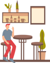 پیش‌نمایش فایل man-sitting-in-cafe-7232950 از پک کافه