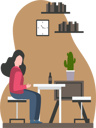 پیش‌نمایش فایل woman-in-cafe-7232949 از پک کافه