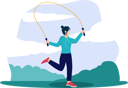 پیش‌نمایش فایل girl-skipping-rope-8786823 از پک سرگرمی‌های آخر هفته
