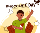 پیش‌نمایش فایل man-eating-chocolate-8819190 از پک روز جهانی شکلات