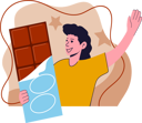 پیش‌نمایش فایل woman-eating-chocolate-8819185 از پک روز جهانی شکلات
