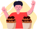 پیش‌نمایش فایل boy-with-cupcake-8819193 از پک روز جهانی شکلات