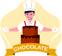 پیش‌نمایش فایل chef-with-cake-8819195 از پک روز جهانی شکلات