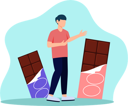 پیش‌نمایش فایل boy-with-chocolate-8819212 از پک روز جهانی شکلات